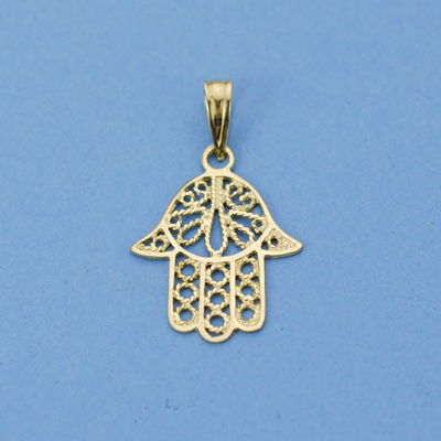 Colgante Oro 18 ktes Mano de Fátima 19X15mm. Ref.AU18KCOLG/12000279/PM